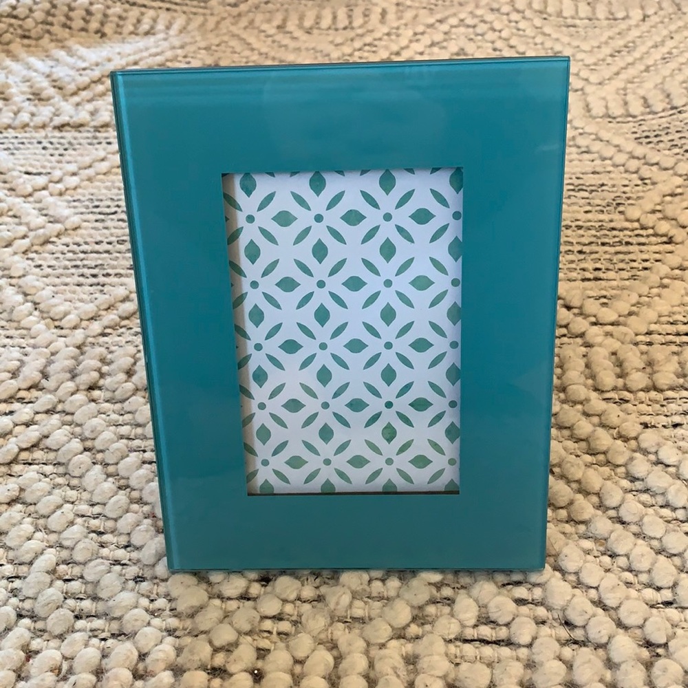 Glass blue Picture frame